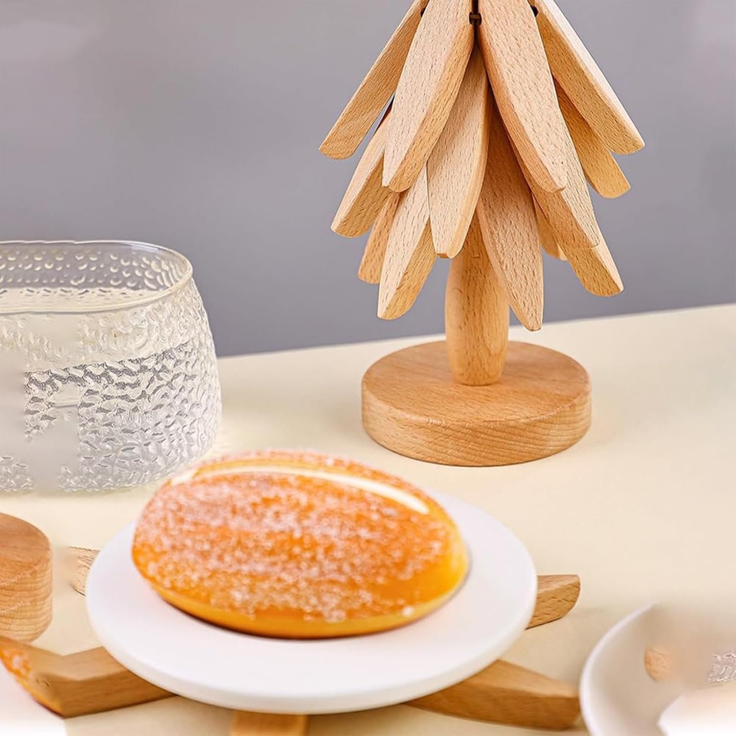 natural wooden tree coaster 1 Wooden Trivets for Hot Dishes