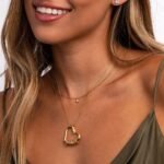 Fashion Personalized Name Heart Necklace Custom Letter Beads Necklace Love Heart Pendant for Women Family Mother's day Gift